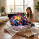 Abstract Graffiti Barbell Canvas Wall Art – Urban Fitness