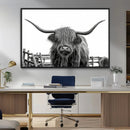 Longhorn Canvas Print, Bighorn Cow Wall Art Canvas Print