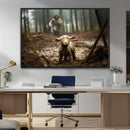 Jesus Lost Lamb Canvas Wall Art – Heartwarming Woodland by MyGreatCanvas | Canvas Wall Art Prints | Photo Prints & Wall Decor