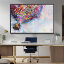 Don't Look Up Movie Canvas Wall Art - Vibrant Floating House