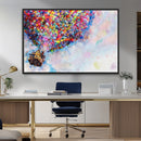Don't Look Up Movie Canvas Wall Art - Vibrant Floating House