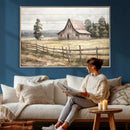 Rustic Farmhouse Barn Wall Art | 3-Panel Framed Gallery Wrap