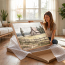 Rustic Farmhouse Barn Wall Art | 3-Panel Framed Gallery Wrap