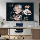 Pink Peonies Flowers Large Canvas Art Print