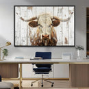 Rustic Longhorn Bull Wall Art Canvas Set – Western-Inspired by MyGreatCanvas | Canvas Wall Art Prints | Photo Prints & Wall Decor