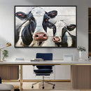 Vintage Baby and Mom Cattle Wall Art Canvas Print by MyGreatCanvas | Canvas Wall Art Prints | Photo Prints & Wall Decor