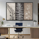Minimalist Botanical Wall Art Canvas Print, Framed and Ready