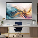 Abstract Flowing Colors Wall Art Canvas Print