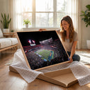 Ben Hill Griffin Stadium Night Game Triple Canvas Wall Art -