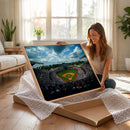 3-Panel Kauffman Stadium Wall Art Print | Large Kansas City