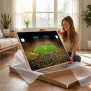 Stadium in Michigan Wall Art Canvas Print, Framed American