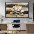 Lotus Flower Wall Art – Framed Abstract Floral Canvas by MyGreatCanvas | Canvas Wall Art Prints | Photo Prints & Wall Decor