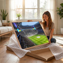 Tottenham Hotspur Stadium Canvas Print, Match Day Triple
