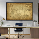 Vintage Game of Thrones Map Wall Art | Westeros and Essos