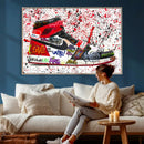Jordan Shoes Graffiti Wall Art Canvas Print- Jordan Graffiti by MyGreatCanvas | Canvas Wall Art Prints | Photo Prints & Wall Decor
