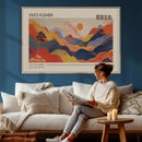 Yayoi Kusama Landscape Canvas Print, Vibrant Floral Mountain by MyGreatCanvas | Canvas Wall Art Prints | Photo Prints & Wall Decor