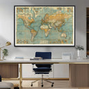 Push Pin World Map Canvas Print – Travel Tracker Wall Art by MyGreatCanvas | Canvas Wall Art Prints | Photo Prints & Wall Decor