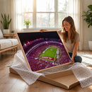 Bryant-Denny Stadium Night Game Triple Canvas Wall Art -