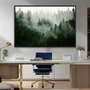 Misty Forest Wall Art – Tranquil Green Woodland Canvas by MyGreatCanvas | Canvas Wall Art Prints | Photo Prints & Wall Decor