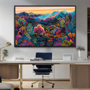 Colorful Abstract Landscape Wall Art Print Canvas - Vibrant