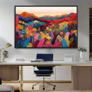 YAYOI KUSAMA Abstract Print - Landscape Canvas Wall Art