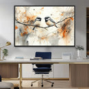 Abstract Watercolor Chickadee Bird Canvas Wall Art Print - by MyGreatCanvas | Canvas Wall Art Prints | Photo Prints & Wall Decor