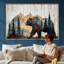 Rustic Bear Wall Art - Grizzly 399 Bear Wall Art - Mountain