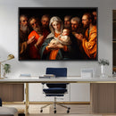 Religious Canvas Wall Art Print - Madonna and Child with
