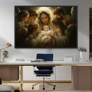 Mary Jesus Canvas Wall Art Print - Madonna and Child with