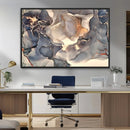 Abstract Blue and Gold Wall Art - Fluid Ink Artwork - Modern by MyGreatCanvas | Canvas Wall Art Prints | Photo Prints & Wall Decor