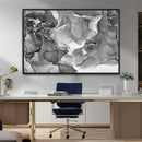 Black White Abstract Canvas Wall Art - Fluid Ink Artwork - by MyGreatCanvas | Canvas Wall Art Prints | Photo Prints & Wall Decor