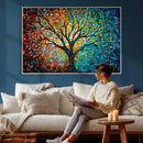 Yggdrasil Tree of Life Wall Art Print | Mosaic Style 3-Panel