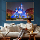 Disney Castle Wall Art Canvas Print – Magical Fairytale