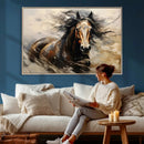 Abstract Horse Wall Art Canvas Print – Large Western