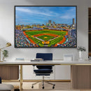 Wrigley Field Chicago Cubs Panoramic Canvas Print –
