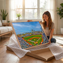 Wrigley Field Chicago Cubs Panoramic Canvas Print –