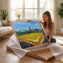Wrigley Field Chicago Cubs Panoramic Canvas Print –