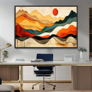Mid Century Wall Art Print  - Abstract Woodland Print -