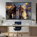 Afro Abstract Jazz Music Wall Art Canvas Print – Colorful
