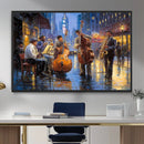 Colorful Jazz Wall Art - African American Music Canvas Print