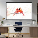 Cardinal Bird Canvas Wall Art - Male and Female Cardinal by MyGreatCanvas | Canvas Wall Art Prints | Photo Prints & Wall Decor