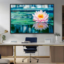 Lotus Flower Wall Art Canvas Print, Water Lily Large Wall