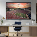 Indiana Memorial Stadium Wall Art Canvas Print, Framed
