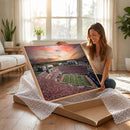 Indiana Memorial Stadium Wall Art Canvas Print, Framed