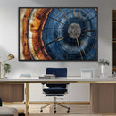 Framed Abstract Tree Ring Wall Art Print Natural Rustic Wood by MyGreatCanvas | Canvas Wall Art Prints | Photo Prints & Wall Decor