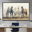 Wild Horses Wall Art Canvas Print, Framed Running Horses Art by MyGreatCanvas | Canvas Wall Art Prints | Photo Prints & Wall Decor