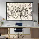 Abstract Horse Wall Art Canvas Print – Framed Horse Sketch by MyGreatCanvas | Canvas Wall Art Prints | Photo Prints & Wall Decor