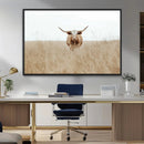 Texas Longhorn Wall Art Canvas Print – Framed Lone Cattle by MyGreatCanvas | Canvas Wall Art Prints | Photo Prints & Wall Decor