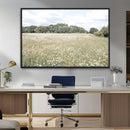 Charming Daisy Field Wall Art Canvas Print – Framed Pastel