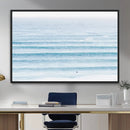 Ocean Wave Surfer Wall Art – Framed Minimal Seascape Canvas by MyGreatCanvas | Canvas Wall Art Prints | Photo Prints & Wall Decor